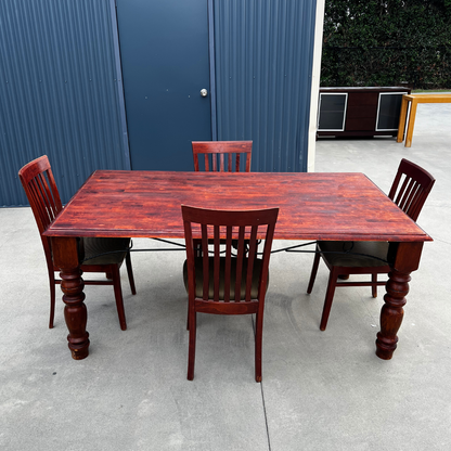 Solid Wood Dining Table (Seats 4)
