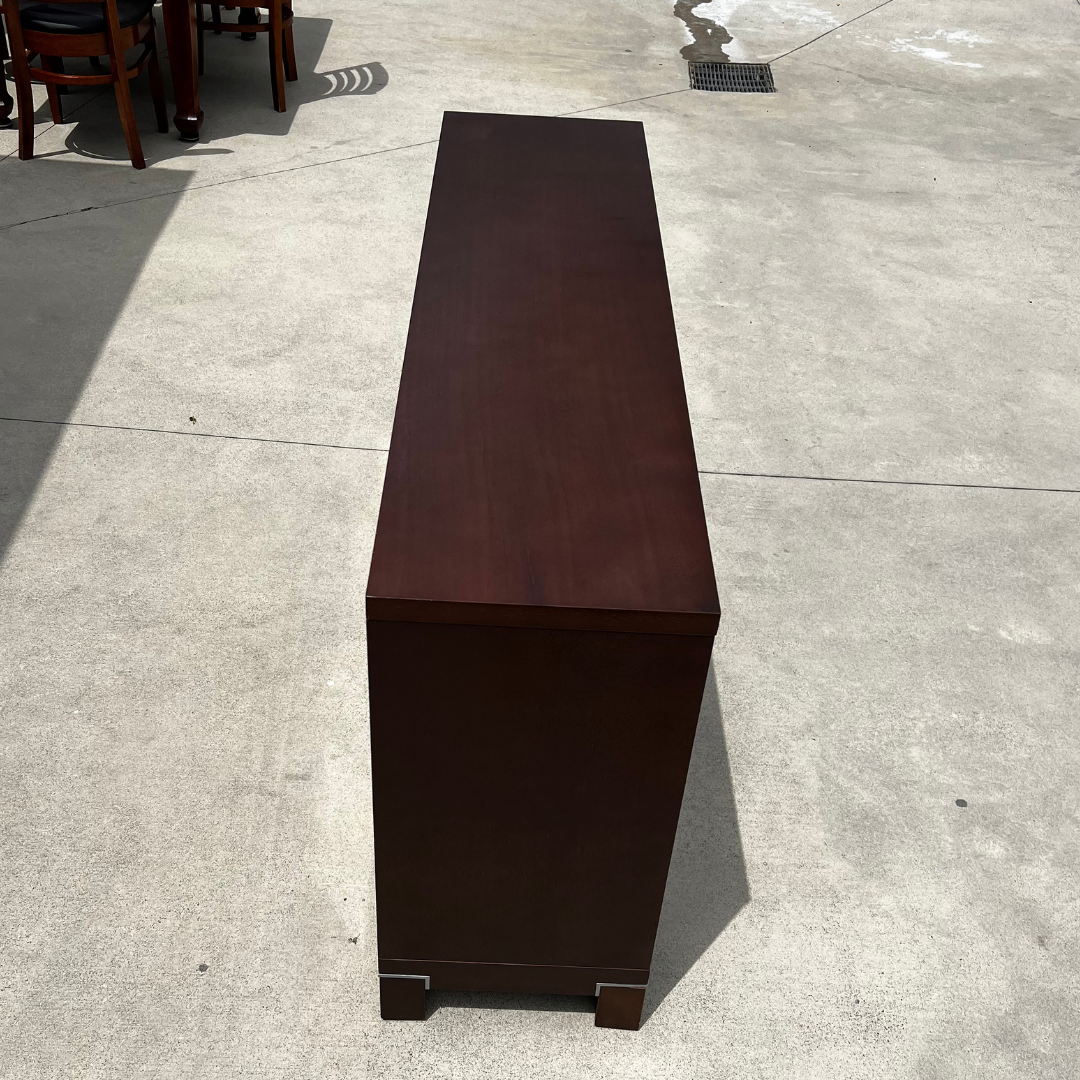 Modern Wood Glass Sideboard