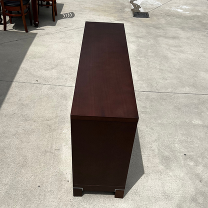 Modern Wood Glass Sideboard