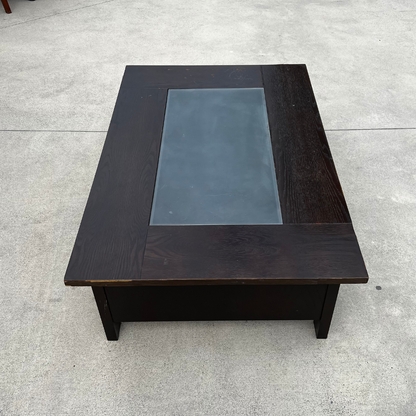 Modern Glass-Top Coffee Table