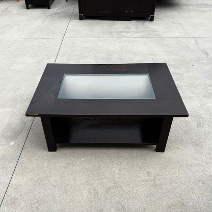 Modern Glass-Top Coffee Table