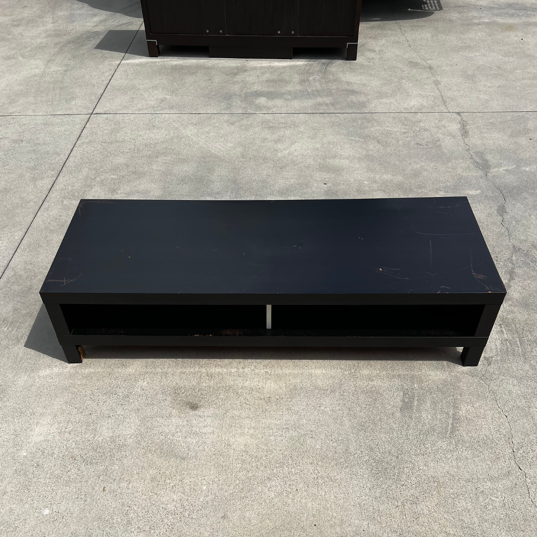 Black Timber TV Unit