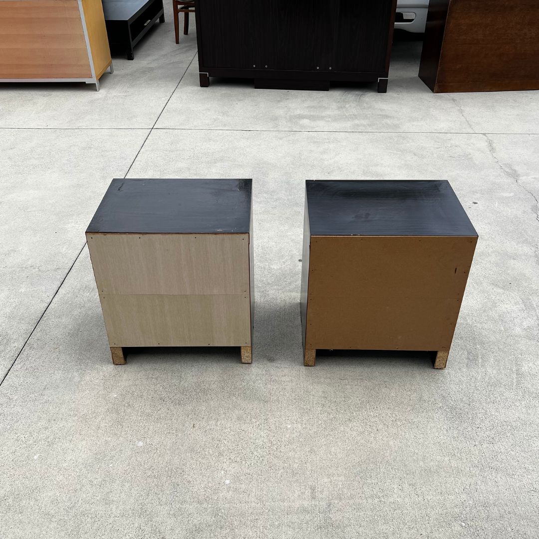 Black Bedside Tables (Set of 2)