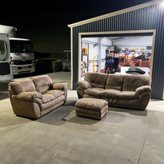 3-Piece Mocha Lounge Suite thumbnail 1