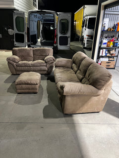 3-Piece Mocha Lounge Suite thumbnail 2