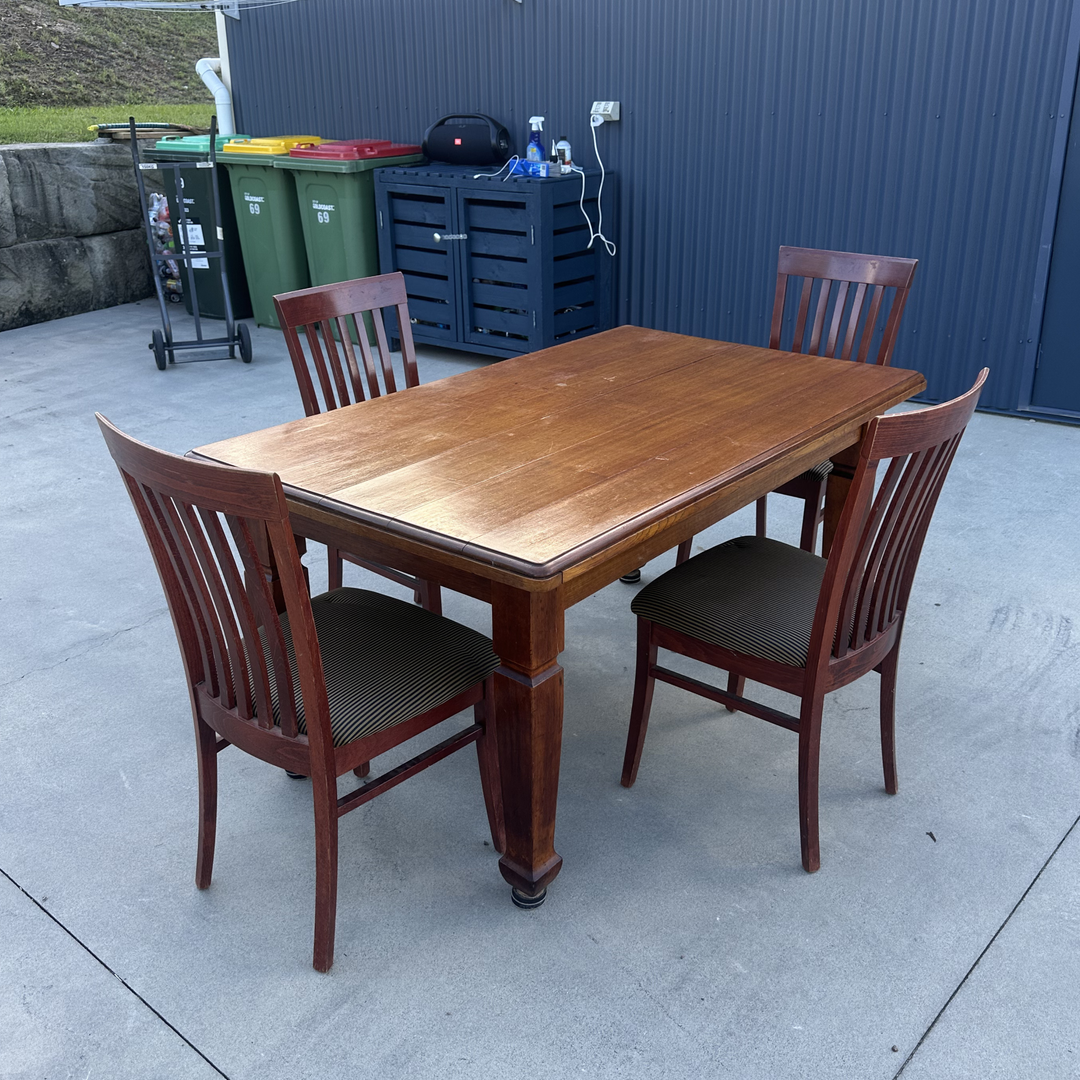 Solid Wood Dining Set gallery image 1