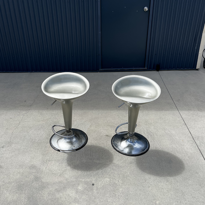 2 x Orbit Swivel Bar Stool