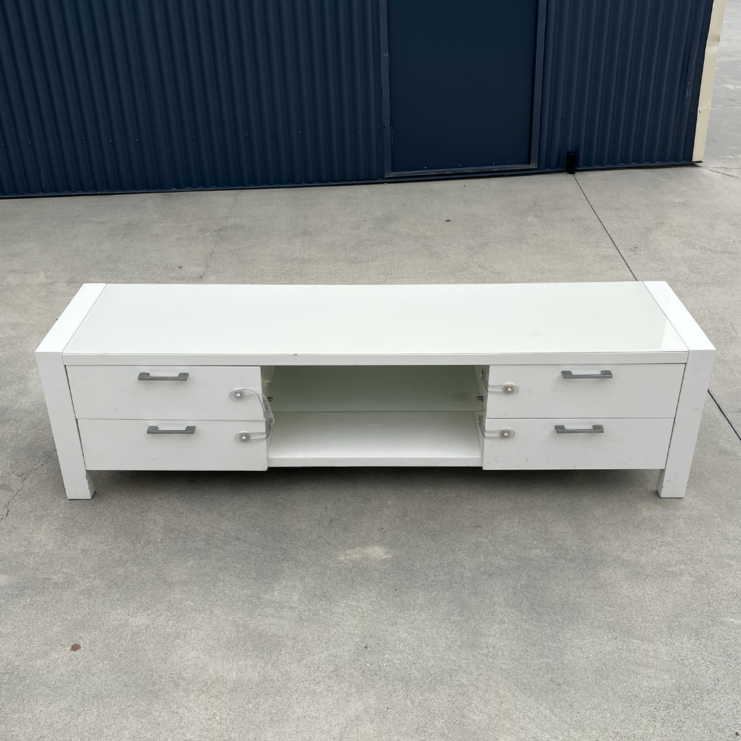White TV Unit